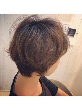 ケースタイル (K style) パーマでふんわり柔らかね♪大人ナチュラルボブ