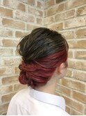 体育祭ヘアセット&インナーカラー