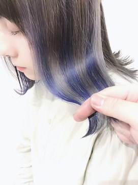 ブルー(BLUE) 《Blue》#インナーユニコーン#ネイビーブルー×シルバー