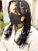 #ウルフカット#ウルフパーマ#ウェーブ#センターパート