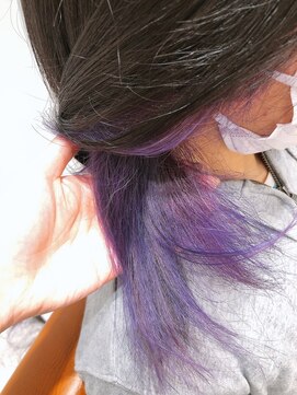 ネイロ 錦糸町(NeiRo) 前髪カタログくびれミディイヤリングカラーラベンダーカラー