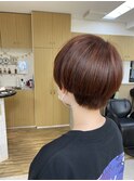 テラコッタベージュ、マッシュショート