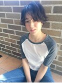 黒髪マニッシュショート