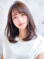 似合わせカットワンカールレイヤー くびれヘア アースカラー