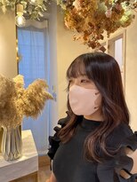 アンド ラ ブランシュ(&.La Blanche) 外ハネボブ/セクションカラー/モテ髪カタログ/ペールベージュ