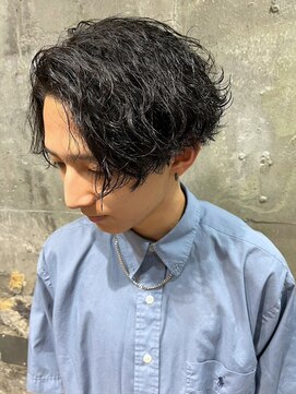 アルフレッド 瑞穂店(alfRed) ツーブロック  束感  波巻きパーマ