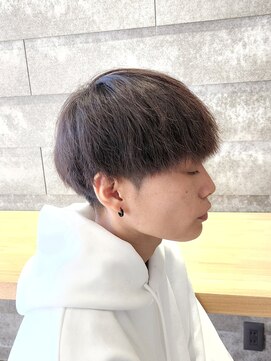 ニアウ 伊勢崎連取店(Niau) ナチュラル刈り上げマッシュショートメンズニュアンスパーマ