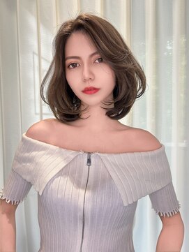 リリー(Lilley) 【lilley 稲永麻衣】レイヤーカット+ダブルカラー+韓国ヘア