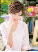 前下がり丸みショート外国人風マッシュパーマ北浦和20代30代40代