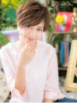 カバーヘア ブリス 北浦和(COVER HAIR bliss)&nbsp;前下がり丸みショート外国人風マッシュパーマ北浦和20代30代40代