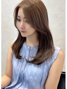 エールバイボヌール(Ere by Bonheur) 【大阪駅西梅堂島】ブリーチなし透明感ラベンダーグレージュ