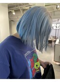 艶髪/ハイトーン/ボブカット/ルーツカラー