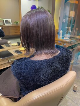 ソピ 名古屋名駅(sopi by invitation) 【中村】#187 切りっぱなしボブ/ラベンダーカラー/名古屋ボブ