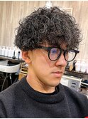 プードル風波巻きスパイラルパーマ