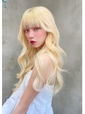 【Lloyd 大宮】ホワイトブロンド×韓国風くびれ巻き
