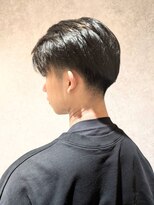 ブロッサム 上尾店(Blossom)&nbsp;爽やかマットショート☆ビジネス刈り上げツーブロックブラック