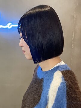 ロンドアジュール 横浜(Lond azur) イメチェン外ハネボブ美髪ワイドバングレイヤー髪質改善縮毛矯正