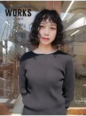ボブスパイラルパーマ　前髪パーマ