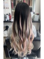 リブレ(Rebre)&nbsp;White silver×Pink Extension Gradation☆☆
