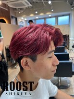 ルースト 渋谷店(ROOST)&nbsp;フェザーパーマ×ワインレッド