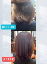 ヘアールシア(hair Lucia)&nbsp;【ミディアム】初めての縮毛矯正でも違和感のないナチュラルヘア