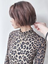 モリオ(morio)&nbsp;＊くせ毛風顎ラインボブ外国人風ミニボブ耳かけボブ大人ボブディ