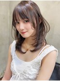 【Owelle 銀座】レイヤースタイル×ミルクティーベージュ