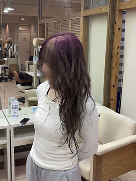 ツートーンピンクミルクティーベージュグラデーションルーツ