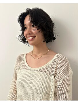 ニーム(nimes) 黒髪ボブ/ボブパーマ/大きめパーマ/パーマ