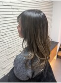 バレイヤージュ風カラー