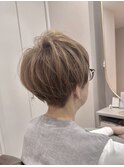６０代のお客様ベリーショート☆白髪率60%おすすめヘア