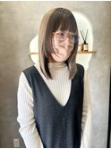 個性派デザインカラー×姫カット