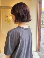 ヒントステーション(HINTSTATION)&nbsp;〈浅草 半個室〉ボルドー×ニュアンスボブ