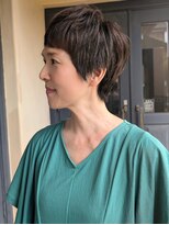 2席のみの美容室 アナイス(Anaiss)&nbsp;癖をいかしたショートヘア・白髪ぼかしカラー＊