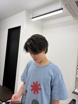 ステージ(STAGE)&nbsp;センターパート　フェザーショート　フェザーパーマ