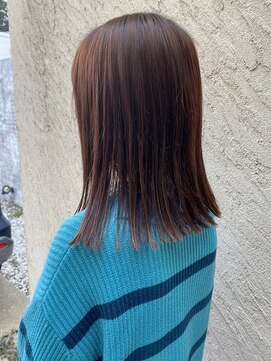 ヘアーズ ロッソ テラス(hair's ROSSO TERRACE) 切りっぱなしロブ［30代40代50代］