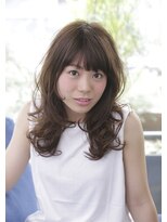 アロン(alon) ヌーディーカラー/マロンベージュ/Aラインボブ/かきあげ/大崎