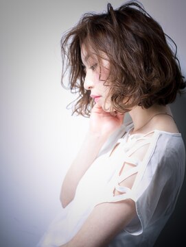 カバーヘア イヴ 戸頭店(COVER HAIR EVE) *EVE戸頭*外国人風無造作カールアシンメトリーフレンチボブw