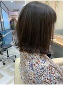 【佐藤健太郎】大人かわいいエアリーアッシュブラウン小顔ボブ