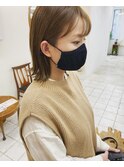 切りっぱなしロブ。伏見/丸の内/髪質改善