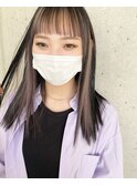 #インナーカラー#マスク女子#前髪#ケアブリーチ#下村スタイル