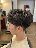 束感ショートマッシュ