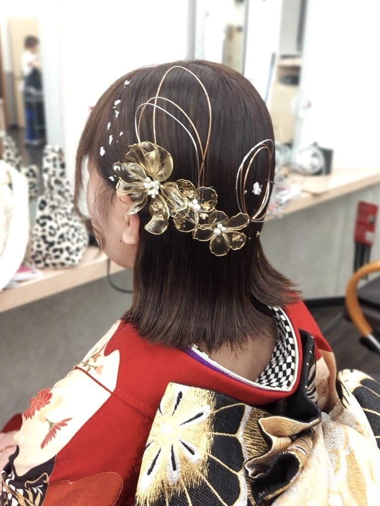成人式/成人式前撮り/ヘアセット：L195664181｜美容室 びゃんびゃん 社