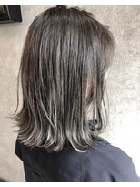 ヘア メイク ハク 横浜(hair make Haku) ＼透明感外ハネミディ／アディクシーカラー×グレージュアッシュ
