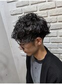 波巻き縦落ちツイストスパイラルパーマ/刈り上げマッシュ/池袋