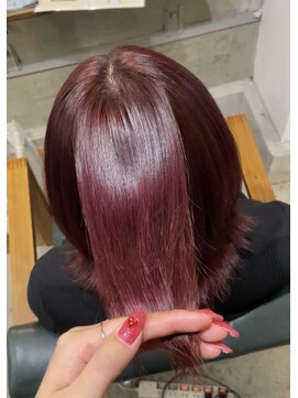 リエコー(RE'ECHO) 髪質改善 ワインレッドカラー