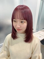 エレノア 池袋店(Eleanor)&nbsp;柔らかベリーピンク/レイヤーカット