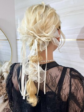 エス(Ess) 美髪/ワイドバング/ホワイトブロンド[髪質改善/ヘアセット/大宮]