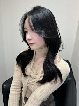 クレム 博多駅店(ChLem) 顔まわりレイヤー 艶カラー 暗髪 韓国風 髪質改善 福岡美容室