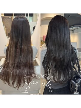 カラ フクオカ 天神(Cara FUKUOKA) ダークグレージュ《★髪質改善うる艶水素カラー＋カット★》